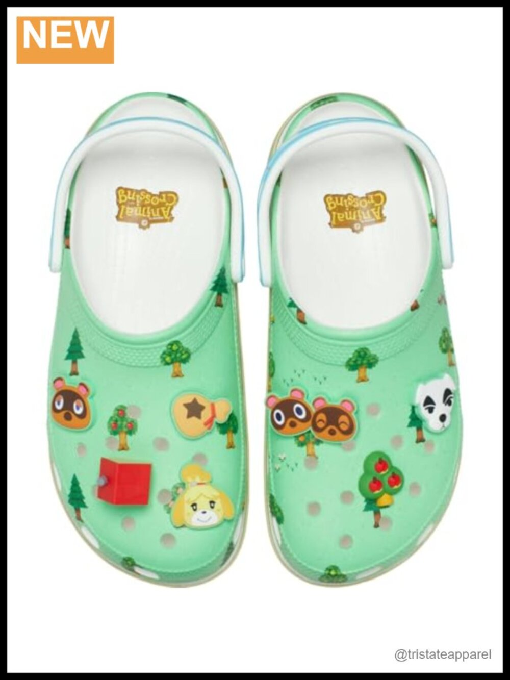 Platform Clog EVA Waterproof Animal Crossing Game Theme Pull-On